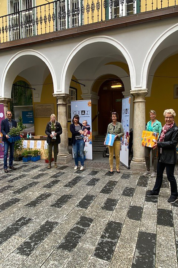 GF Hirner, Sarah Hackl, Sabine Hübel, Mag. Krammer