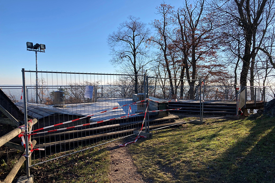 gesperrte Aussichtsplattform © GBG gesperrte Aussichtsplattform