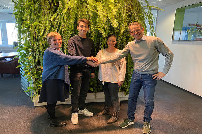 Karin Andraschko, Dominik Werk, Nicole Zeuner und GF Günter Hirner © GBG Karin Andraschko, Dominik Werk, Nicole Zeuner und GF Günter Hirner