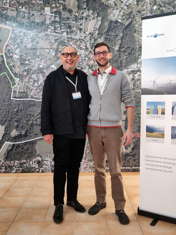 Vorsitzender "BLUEnet 2050" Johann Blinowski-Plch, M.Eng. & Marek Siejak  (Team Hausverwaltung)