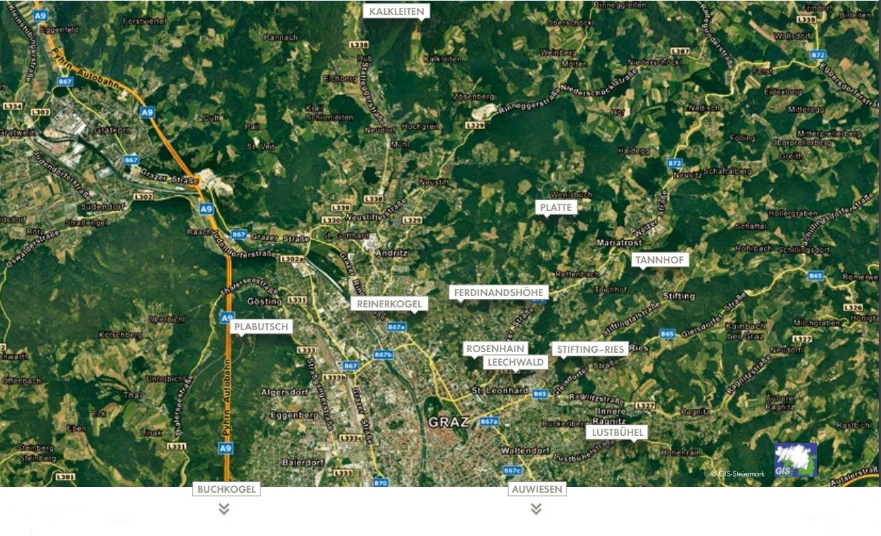Lebensraum verbindet - Naherholungsgebiete in Graz