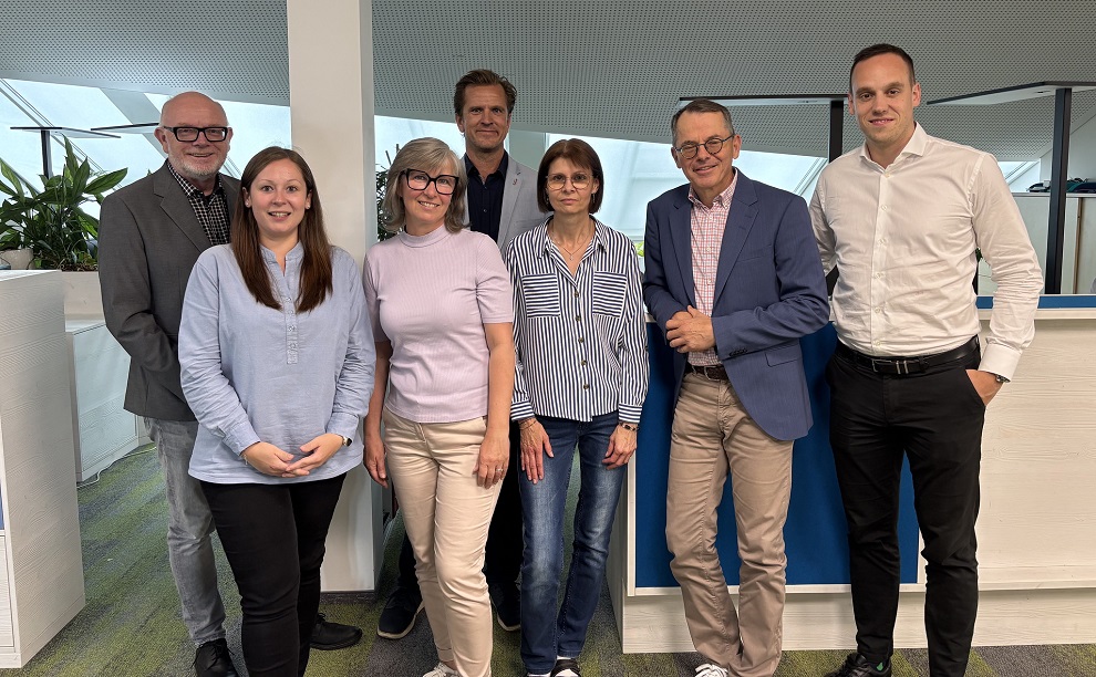v.l.: Bmstr. Ing. Rainer Plösch | Andrea Wakolbinger | Mag.a Dana Sladek-Andraschko | Mag. Viktor Larissegger | Petra Jeitler | Mag. Günter Hirner M.Eng. | Anton Maresch, BSc. EFA