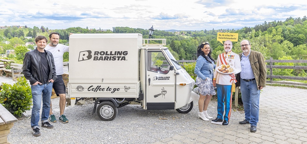 "Rolling Barista" und "Kaiserschmankerln" sorgen für Genuss am Lustbühel.
