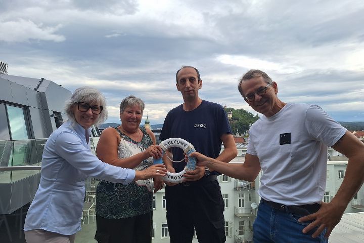 v.l.: Dana Sladek, Admir Misini, Sabine Fruhmann, Günter Hirner