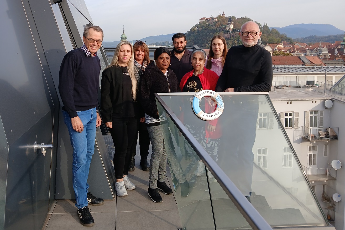 v.l.: Hirner, Misini, Schilcher, Köhler, Al Gayed, Peralta Abreu, Kotok, Plösch