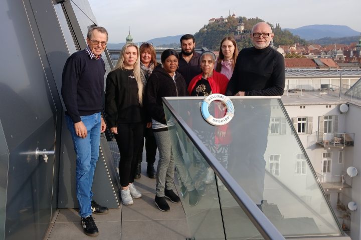 v.l.: Hirner, Misini, Schilcher, Köhler, Al Gayed, Peralta Abreu, Kotok, Plösch